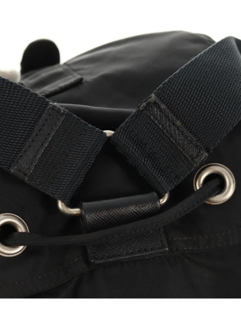 PRADA Backpack Nylon Black Silver - Picture 7 of 16